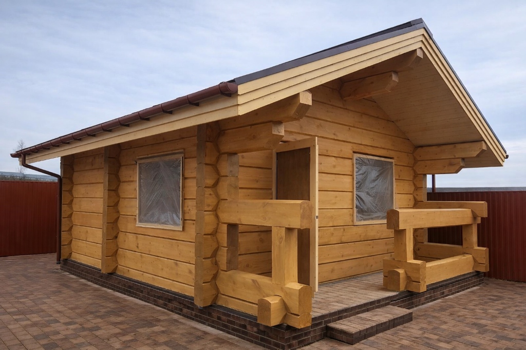 Фундамент для дома из лафета